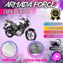 Capa para Moto YAMAHA FACTOR 150 100% Forrada Forro Total Armada Force 100% Impermeável Forro Total Protege Sol Chuva Poeira Lona Proteção Automotiva