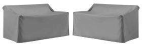 Capa para móveis Crosley Waterproof 2 peças Loveseat Grey