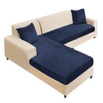 Capa para móveis NAISI Velvet Sectional Couch Slipcover Navy