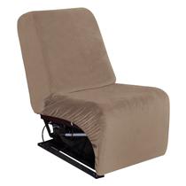 Capa para móveis ULTICOR, 7 peças, veludo, forma de L, poltrona reclinável taupe Capa para móveis ULTICOR, 7 peças, veludo, forma de L, poltrona reclinável taupe