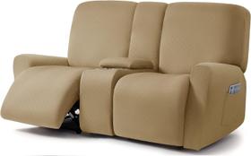 Capa para móveis ULTICOR Loveseat Recliner 8 peças de areia