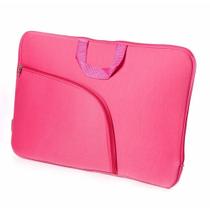 Capa Para Notebook luva Prime 15.6 Polegadas Com Bolso E Alça De Mão. ROSA