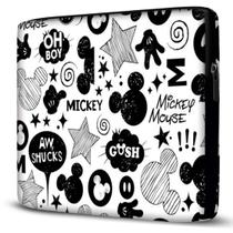 Capa para Notebook Mickey Com Bolso Branco