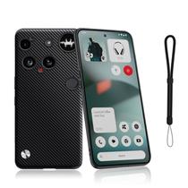Capa para Nothing Phone 3 NOUKAJU com textura de fibra preta