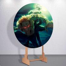 Capa para painel Anime Diversos Menino decoração festa infantil tamanhos redondo mini grande