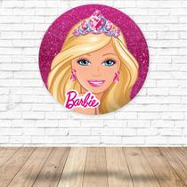Capa para Painel Redondo Barbie Tecido Sublimado 1,50m x 1,50m