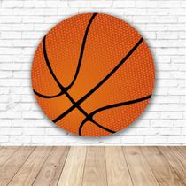 Capa para Painel Redondo Basquete Tecido Sublimado Veste Fácil 1,50mx1,50m Festa Aniversário Capa para Painel Redondo Basquete Tecido Sublimado Veste Fácil 1,50mx1,50m Festa Aniversário