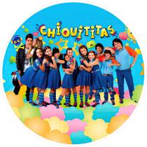 Capa para Painel Redondo Chiquititas Tecido Sublimado 1,50m x 1,50m - Orangepaineis