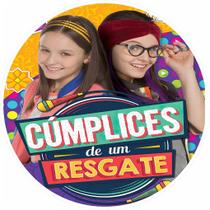 Capa para Painel Redondo Cúmplices de um Resgate Tecido Sublimado Veste Fácil 1,50mx1,50m Festa Aniversário