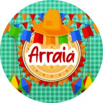 Capa para Painel Redondo Festa Junina São João Tecido Sublimado Veste Fácil 1,50mx1,50m Festa Aniversário Capa para Painel Redondo Festa Junina São João Tecido Sublimado Veste Fácil 1,50mx1,50m Festa Aniversário