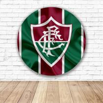 Capa para Painel Redondo Fluminense Tecido Sublimado 1,50m x 1,50m