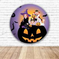Capa para Painel Redondo Halloween Tecido Sublimado Veste Fácil 1,50mx1,50m Festa Aniversário Capa para Painel Redondo Halloween Tecido Sublimado Veste Fácil 1,50mx1,50m Festa Aniversário