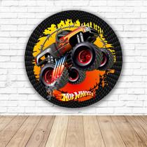 Capa para Painel Redondo Hot Wheels Tecido Sublimado 1,50m x 1,50m