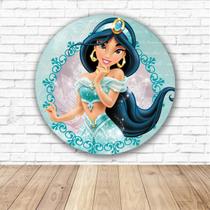 Capa para Painel Redondo Jasmine Tecido Sublimado Veste Fácil 1,50mx1,50m Festa Aniversário Capa para Painel Redondo Jasmine Tecido Sublimado Veste Fácil 1,50mx1,50m Festa Aniversário