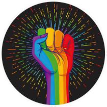 Capa para Painel Redondo LGBT Tecido Sublimado 1,50m x 1,50m