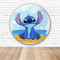 Capa para Painel Redondo Lilo e Stitch Tecido Sublimado Veste Fácil 1,50mx1,50m Festa Aniversário Capa para Painel Redondo Lilo e Stitch Tecido Sublimado Veste Fácil 1,50mx1,50m Festa Aniversário