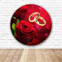 Capa para Painel Redondo Meu Casamento Tecido Sublimado 1,50m x 1,50m