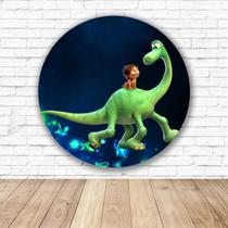 Capa para Painel Redondo O Bom Dinossauro Tecido Sublimado Veste Fácil 1,50mx1,50m Festa Aniversário Capa para Painel Redondo O Bom Dinossauro Tecido Sublimado Veste Fácil 1,50mx1,50m Festa Aniversário