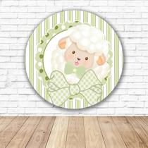 Capa para Painel Redondo Ovelhinhas Tecido Sublimado Veste Fácil 1,50mx1,50m Festa Aniversário Capa para Painel Redondo Ovelhinhas Tecido Sublimado Veste Fácil 1,50mx1,50m Festa Aniversário