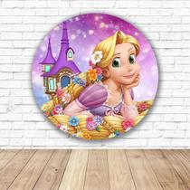 Capa para Painel Redondo Rapunzel Tecido Sublimado 1,50m x 1,50m