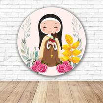 Capa para Painel Redondo Santo Tecido Sublimado Veste Fácil 1,50mx1,50m Festa Aniversário Capa para Painel Redondo Santo Tecido Sublimado Veste Fácil 1,50mx1,50m Festa Aniversário