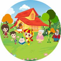 Capa para Painel Redondo Sitio do Pica Pau Amarelo Tecido Sublimado Veste Fácil 1,50mx1,50m Festa Aniversário Capa para Painel Redondo Sitio do Pica Pau Amarelo Tecido Sublimado Veste Fácil 1,50mx1,50m Festa Aniversário