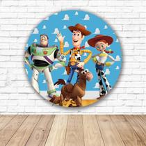 Capa para Painel Redondo Toy Story Tecido Sublimado 1,50m x 1,50m