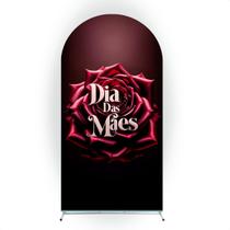 Capa Para Painel Romano Com Temas Dia Das Mães em Tecido Helanca Premium com Elástico Veste Fácil