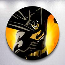 Capa para painel Super Heroi Morcego decoração festa infantil Menino tamanhos redondo mini grande