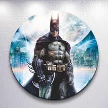 Capa para painel Super Heroi Morcego decoração festa infantil Menino tamanhos redondo mini grande