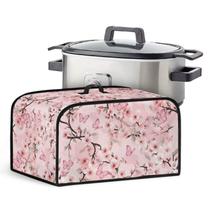 Capa para panela elétrica de cozimento lento Hudotybom, floral rosa, 43 x 28 x 25 cm