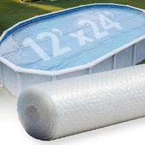 Capa para piscina Doheny's Clear-Tek 3,7 x 7,3 m oval microbolhas