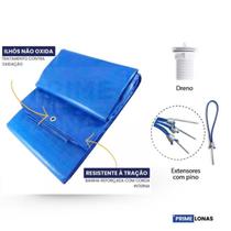 Capa para piscina Impermeável 2,5x4,5 Azul - Primelonas CK
