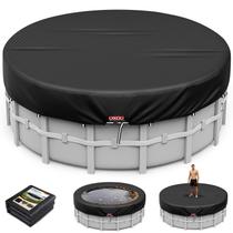 Capa para Piscina LXKCKJ Redonda Solar Impermeável Preta 3,7m Capa para Piscina LXKCKJ Redonda Solar Impermeável Preta 3,7m