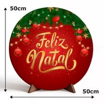 Capa Para Porta ou Painel de Mesa Decoração De Natal Papai Noel Painel Em Tecido Com Elástico