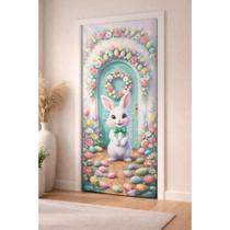 Capa Para Porta Páscoa com Elástico Decoração Coelhinho