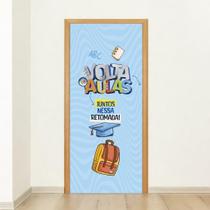 Capa para Porta Volta às Aulas Decoração Escolar Infantil Criativa e Motivacional para o Retorno à