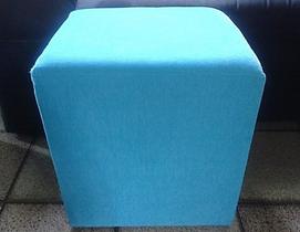 Capa Para Puff Quadrado Decoração 35x45 De Malha Gel