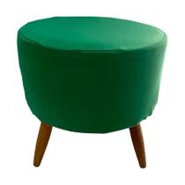 Capa Para Puff Redondo Pé Palito Malha Com Elástico 1 Peça