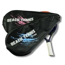 Capa Para Raquete Beach Tennis Praia Uzybag Preta/Azul - Uzy Bag