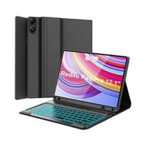 Capa Para Redmi Pad pro De 12,1 Polegadas Com Teclado Bluetooth Destacável Para Xiaomi POCO Pad 2024