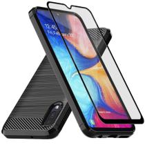 Capa para Samsung Galaxy A10E Muokctm com Vidro Temperado Preto