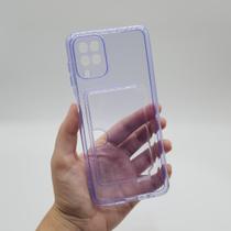 Capa Para Samsung Galaxy A22 4G Porta Cartão Transparente - Central Cell