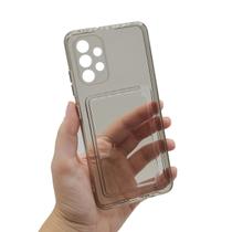 Capa Para Samsung Galaxy A23 5G Com Porta Cartão Silicone Transparente - Central Cell
