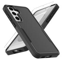 Capa para Samsung Galaxy S25 FE, Testada com Queda Grau Militar com Protetor de Tela HD, Capa Protetora de Duas Camadas Resistente e Antiderrapante para Galaxy S25 FE (Preto) Capa para Samsung Galaxy S25 FE, Testada com Queda Grau Militar com Protetor de Tela HD, Capa Protetora de Duas Camadas Resistente e Antiderrapante para Galaxy S25 FE (Preto)