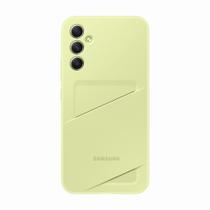 Capa para Samsung Galaxy S34 5G com compartimento para cartão, verde-limão Capa para Samsung Galaxy S34 5G com compartimento para cartão, verde-limão