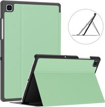 Capa para Samsung Galaxy Tab A7 10.4 2020, capa fólio com suporte premium à prova de choque, ângulos de visão múltipla, capa traseira de TPU rígido para tablet Samsung Galaxy Tab A7 de 10,4 polegadas SM-T500/T505/T507, verde claro