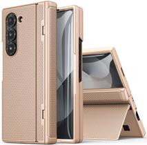 Capa para Samsung Galaxy Z Fold 6 BXYJY com Suporte Dourado