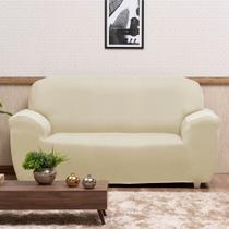 Capa para Sofá 2 e 3 lugares de Malha Alto Padrão - Creme Capa para Sofá 2 e 3 lugares de Malha Alto Padrão - Creme