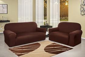 Capa Para Sofá Bem Estar Marrom - 2 e 3 lugares